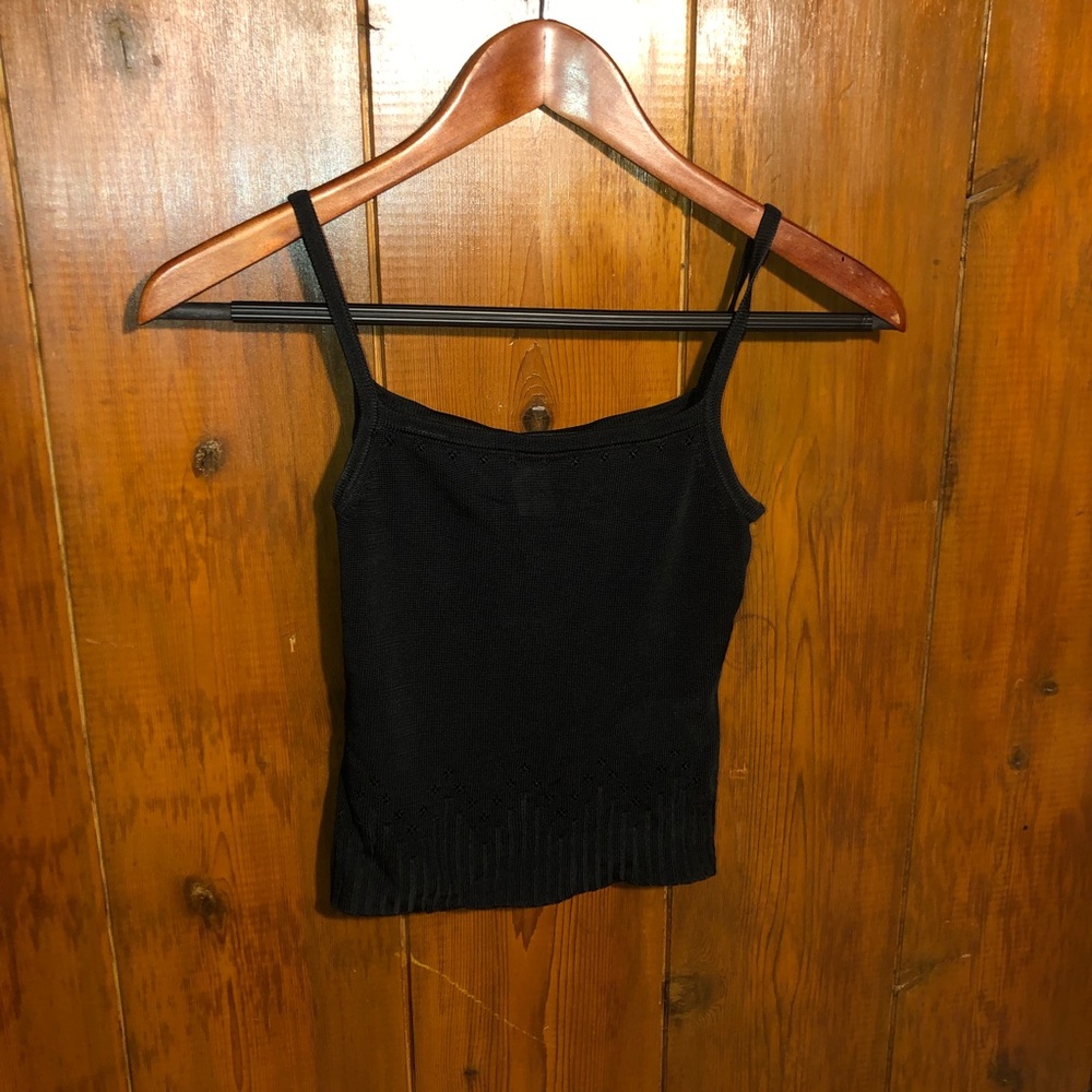Vintage Y2K Black Crop Top